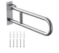 Haedswer 60cm Maniglione Bagno Disabili, Maniglioni Bagno per Anziani, Acciaio inossidabile 304, Capacità di Carico 150 kg, Maniglione Ribaltabile Bagno per Anziani, Incinta, Disabili
