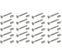 Häfele 20X Mobili Connettori M6X60 Mm Vite A Testa Piatta Dado A Croce Letti