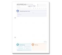 Häfft Blocco note di conversazione, formato A5, 50 fogli, per appunti telefonici, note telefoniche e molto altro ancora, sostenibile e ecologico