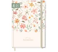 Häfft paper&you® Agenda A5 per appunti e password "Wild Blossoms"