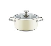 Haeger Casseruola con Coperchio Beige Ø 18 cm