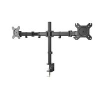 Haeger Supporto doppio per TV/monitor doppio inclinabile e girevole 13"-27" VESA 100x100 Max 8Kg