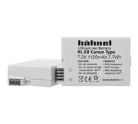 Hähnel HL-E8 Batteria di ricambio tipo Canon LP-E8, 1120mAh, 7,2V per EOS 550D