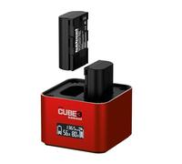 Hähnel - ProCube3 - Per Canon - Caricatore DSLR Duo - Ricarica più veloce - Ingresso USB Type-C