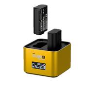 Hähnel - ProCube3 - Per Nikon - Caricatore DSLR Duo - Ricarica più veloce - Ingresso USB Type-C