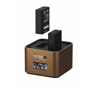 Hähnel - ProCube3 - Per Olympus - Caricatore DSLR Duo - Ricarica più veloce - Ingresso USB Type-C