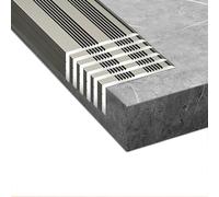 HAEKEBC 6 Pezzi Profilo Angolare per Gradini in Alluminio 120cm, Profilo per Bordi Scale per Gradini Antiscivolo, Protezione per Porte di Piscine(Light Grey,120cm/48in)