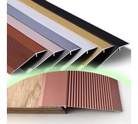 HAEKEBC Rampa di Soglia per Porte Larghe 10cm, Striscia di Transizione per Pavimenti in Alluminio, Altezza Compresa tra 1-4.5cm Riduttore di Soglia per Pavimenti in Laminato, Piastrelle E Vinile(Rose