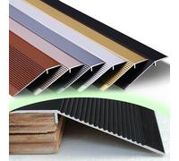 HAEKEBC Rampa Di Soglia Per Porte Larghe 10cm, Striscia Di Transizione Per Pavimenti In Alluminio, Altezza Compresa Tra 1-4.5cm Riduttore Di Soglia Per Pavimenti In Laminato, Piastrelle E Vinile(Black