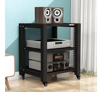 HAEKEBC Supporto Per Supporti AV Pesanti 2 3 4 5 Ripiani Carrello Portaoggetti Mobile Rack HIFI Ripiani Regolabili Rack Per Amplificatore Mobiletto Portaoggetti Aperto Per Componenti Stereo Di Intratt