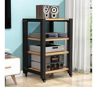 HAEKEBC Supporto Per Supporti AV Pesanti 2 3 4 5 Ripiani Carrello Portaoggetti Mobile Rack HIFI Ripiani Regolabili Rack Per Amplificatore Mobiletto Portaoggetti Aperto Per Componenti Stereo Di Intratt