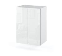 Hängeschrank fürs Badezimmer 40 cm, weiß matt, weiß glänzend