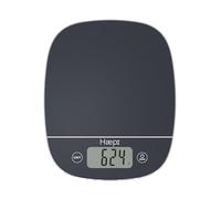 Haepi, Bilancia da cucina elettronica ad alta precisione 5000 g/1 g, funzione tare/liquida, design moderno, schermo LCD grande, batterie incluse, garanzia 15 anni