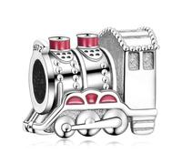 HAEPIAR 925 Charm in argento sterling per braccialetto collana Charm Dangle treno espresso per le donne ragazze regali di compleanno