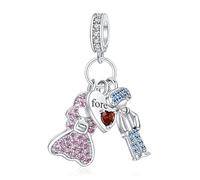 HAEPIAR Boy and Girl Charms in Argento 925 per Bracciale Collana Charm Dangle Beads Regali per Donne