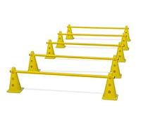 HAEST - Set Agility per Cani 15 Pezzi, Ostacoli ad Incastro (5 Aste + 10 Coni), per Addestramento Cane & Cavaletti, Percorso Agility con 3 Altezze 8/14/20 cm, per Cani Piccoli e Grandi