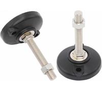 HAEUYA Piedini livellanti scorrevoli for mobili regolabili -4 pezzi, diametro 100 mm*M12/M14/M16/M20 /M24, gambe filettate, macchina(D100xM16x150MM)