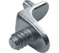 Hafele 12 perni di Supporto per mensole, in Acciaio, 5 mm, per Cucina e Camera da Letto