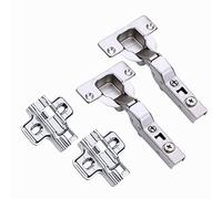 HAFELE 95 Grado Forte Mezza Battuta Esterna Cerniere 40mm per Porte Pesanti e Spesse con Ammortizzatore Integrato Chiusura Lenta Cucina Cerniera Armadio Porta Soft Close per Ante Mobili 2 Pezzi