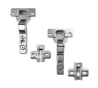 HAFELE - Cerniera centrale a 110 gradi, cerniere standard con chiusura automatica, chiusura automatica, chiusura morbida, ammortizzante, cerniere integrate, per armadio da cucina, armadio, mobili, set