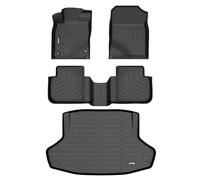 HAFIDI® Set di tappetini e fodere per carico adatto per Honda Civic & Coupé & Sedan e Type R 2022-2024 (2a fila con porta USB, non per Hatchback) Set completo per auto in TPE per tutte le stagioni