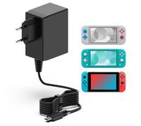 Hafiuege Caricatore per Nintendo Switch,Alimentatore di rete da 39W per Switch/Switch OLED/Switch Lite/Steam Deck,USB C 15V 2.6A
