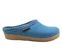 HAFLINGER 711053 Grizzly Zigzag Pantofole Unisex Adulto, Numero:42 EU, Colore:Turchese