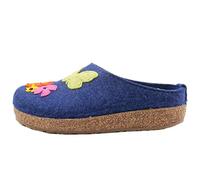 HAFLINGER 731075 Grizzly Garden Pantofole Unisex Adulto, Numero:42 EU, Colore:Blu