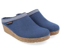 HAFLINGER BELLE PANTOFOLE IN FELTRO DI LANA CON ZEPPA TACCO