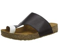 Haflinger Bio Anka, Infradito Donna, Multicolore (Black/Weiß 920), 39 EU