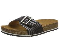 HAFLINGER Bio Gina Pantolette, Sandali a T Donna, Nero, 42 EU