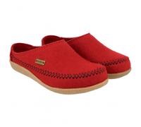 HAFLINGER Blizzard Credo Felt Slipper Rubber Sole rosso rubino 45