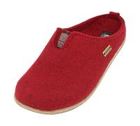 HAFLINGER Blizzard Visby Pantofole in feltro, suola in gomma, rubino, 41 EU