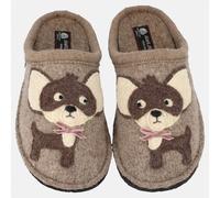 HAFLINGER CIABATTA IN FELTRO DI LANA CANE/CHIHUAHUA BEIGE