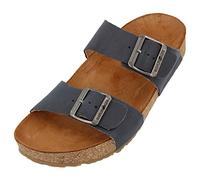HAFLINGER Ciabatte in pelle bio Andrea, Marine Country, 37 EU