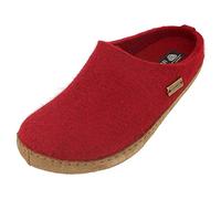 HAFLINGER Emils Toffel Pantofola di feltro con suola di cuoio Ruby Taglia 45
