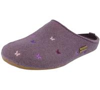 HAFLINGER Everest Farfalline Pantofole di feltro con farfalle ricamate