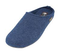 HAFLINGER Everest Fundus pantofole di feltro in un design semplice jeans, taglia 38