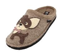 HAFLINGER Flair Chihuahua Felt Slipper Beige Melted Eco, Taglia 37
