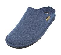 HAFLINGER Flair Morbide pantofole in feltro di lana jeans pantofola, Taglia 45