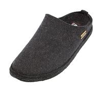 HAFLINGER Flair Morbide pantofole in feltro di lana pantofola grafite, Taglia 46