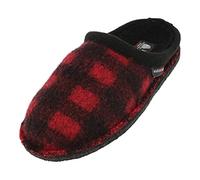 HAFLINGER Flair Plaid - Pantofole in lana cotta, Paprika, 45 EU