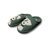 HAFLINGER Flair Puppy Pantofole in Lana con Cagnolino Mule da Casa Traspiranti con Suola Antiscivolo in Feltro (M, Sistema Taglie Calzature EU, Adulto, Donna, Numero, Media, 37)