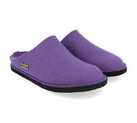 HAFLINGER Flair Smily Felt Slippers Pantofola in feltro di lana viola, Taglia 39