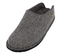 HAFLINGER Flair Smily pantofole in feltro di lana antracite, taglia 41