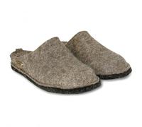 HAFLINGER Flair Morbide pantofole in feltro di lana pantofola torba, Taglia 36