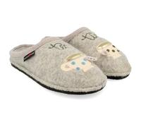 Haflinger - Flair Tea Time - Pantofole EU 39 beige/grigio