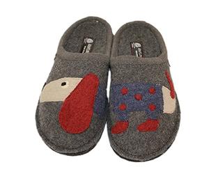Haflinger Flair Theo Anthrazit Ciabatta Uomo Lana Cotta (41 EU)