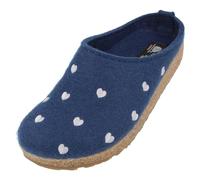 HAFLINGER Grizzly Cuoricini Filzpantoffel Hausschuh Kork