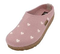 HAFLINGER Grizzly Cuoricini pantofola in sughero palissandro, taglia 40
